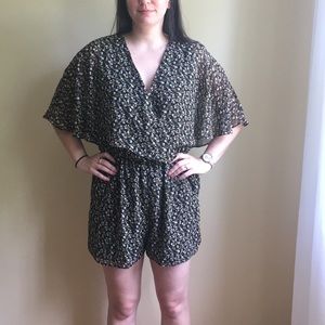 BCBGeneration Floral Romper Size M